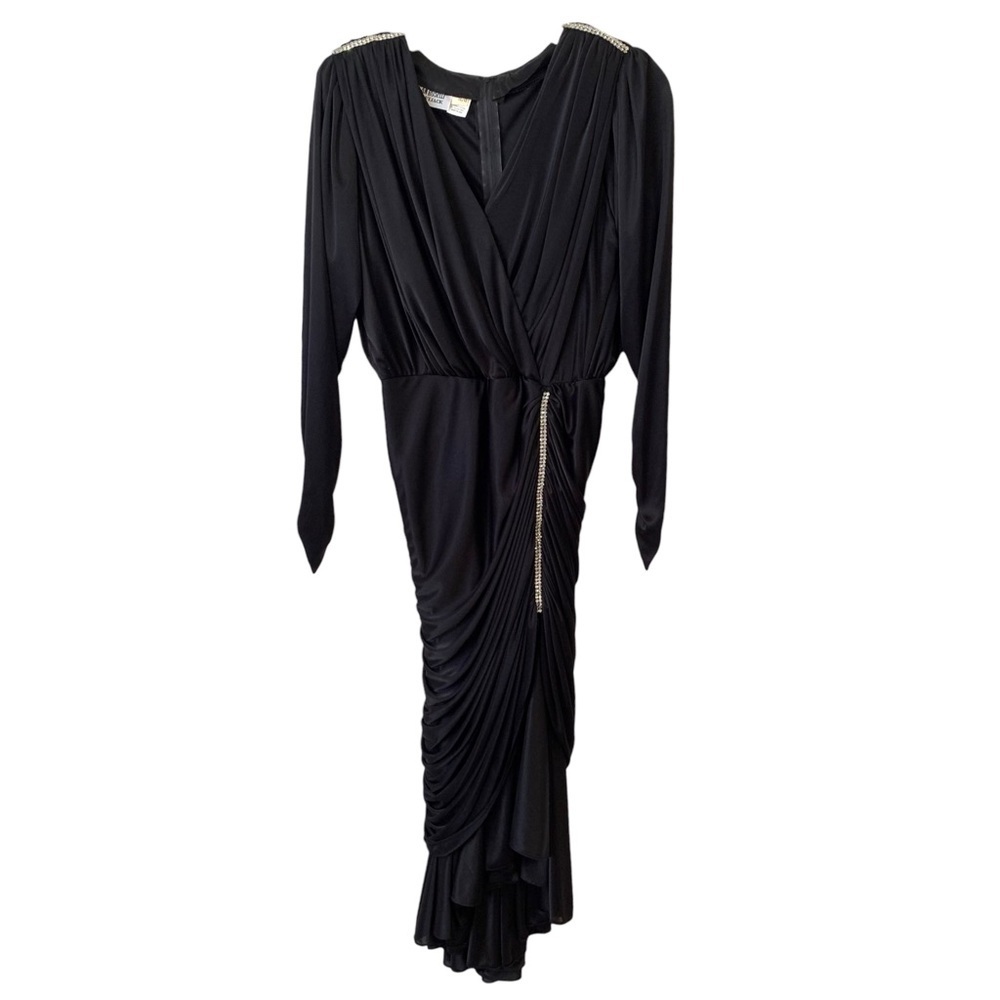 Susan Roselli for Vijack | Size 11/12 | Vintage 80s Black Evening Dress
